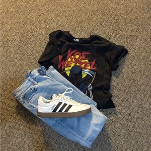 Black Graphic Kids T-Shirt